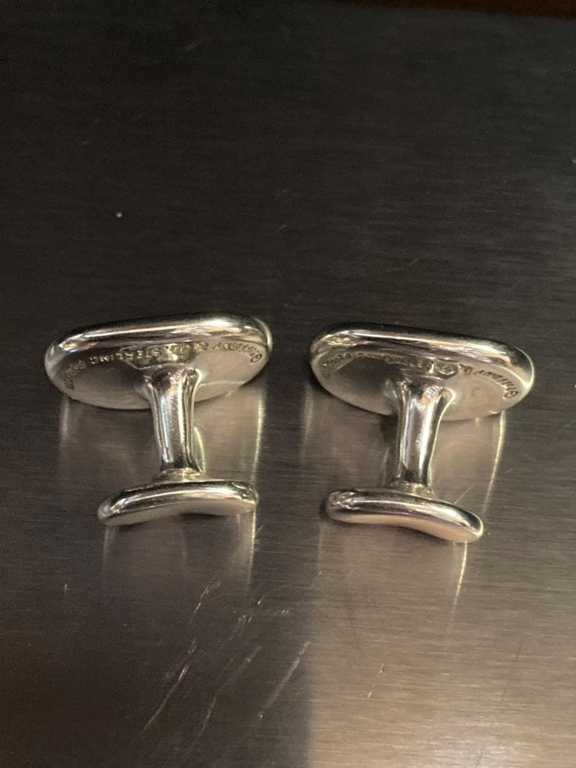 美品 ティファニー ビーンズ カフス ラージ エルサペレッティ シルバー