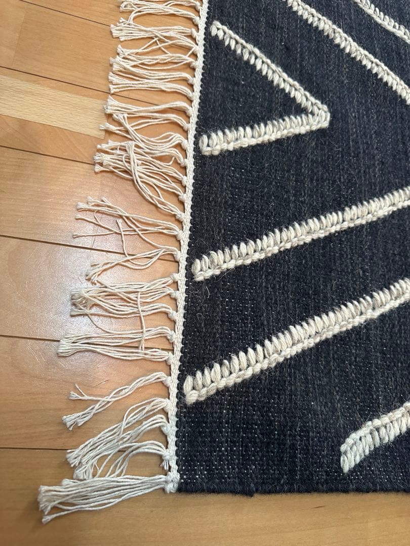 【展示品】 ACTUS ラグ インド製ウール86%綿13%ナイロン1% ※301