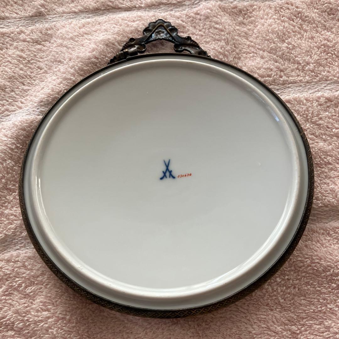 希少　猫マイセン 猫 壁掛け 飾り絵 プレート