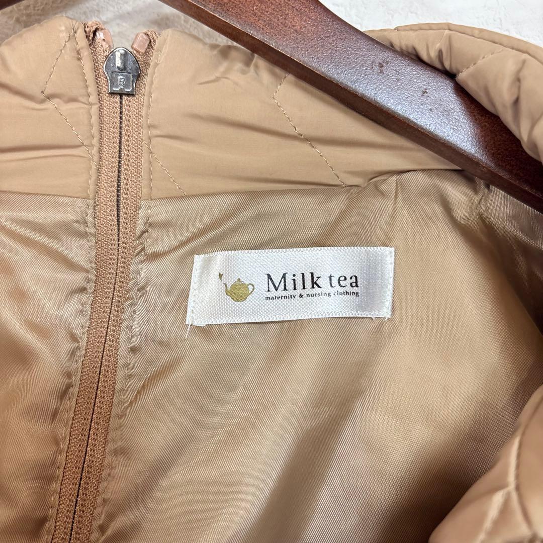 美品　milktea マタニティ　中綿　コート　抱っこ
