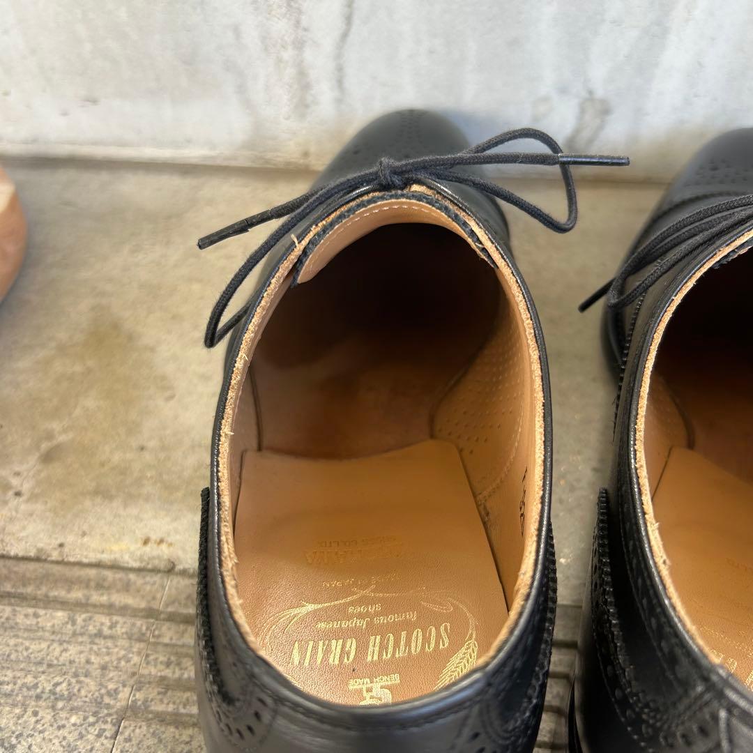 スコッチグレイン セミブローグ パンチドキャップトゥ F-920