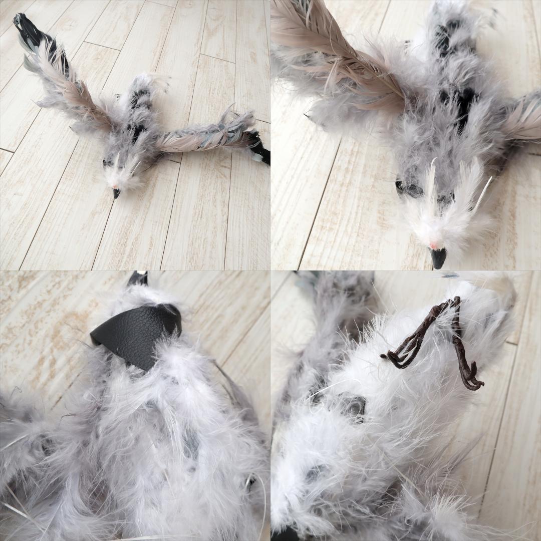 【難あり】　アークナイツ　シルバーアッシュ　衣装＋鳥（テンジン）＋ウィッグ　Ｍ