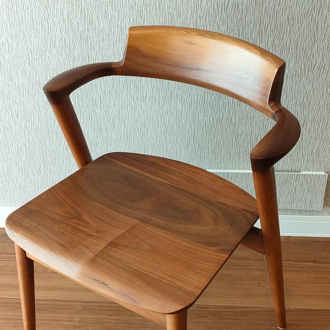 〈美品〉キツツキ　SEOTO　アームチェア　ダイニングチェア　ビーチ材②