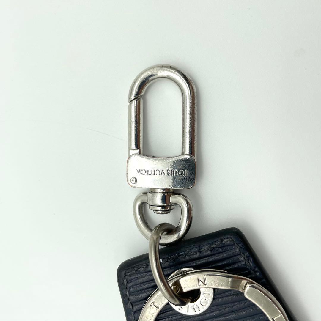 鑑定済・良品★ルイヴィトン　エピ キーホルダー アンシャッペ ブルーポップ