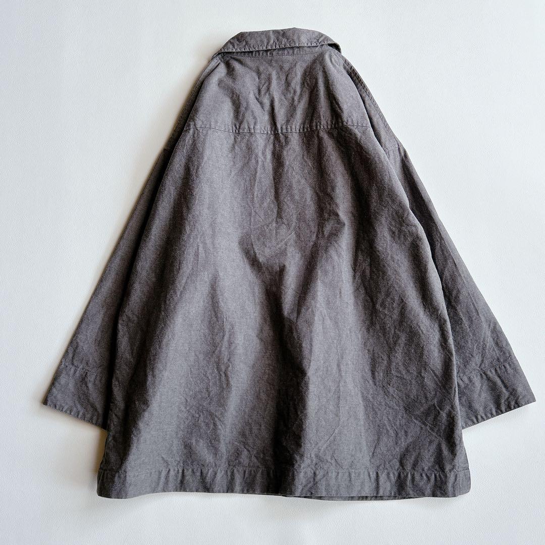 MHL. ⿻ メランジ コットンシャンブレー プルオーバー ルーズ ナチュラル