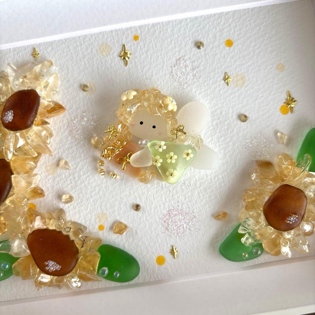 シーグラスアート❁雨の日のお散歩❁