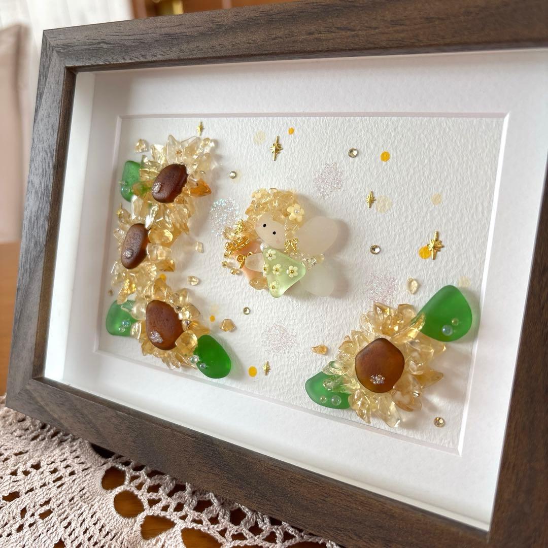 シーグラスアート❁雨の日のお散歩❁