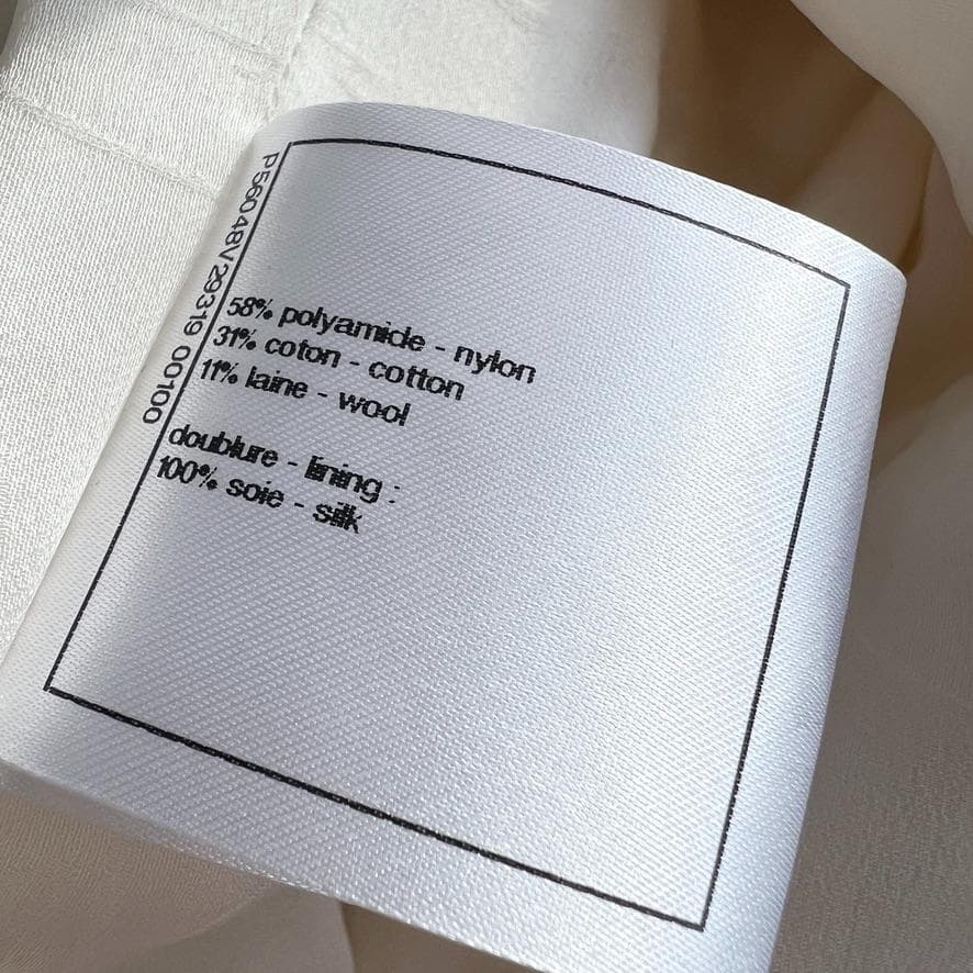 未使用★CHANEL★ホワイト★ツイード★ライオン★ダブルジャケット