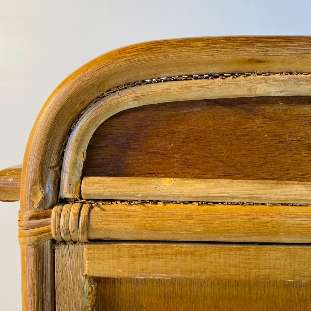 ラタン 籐 棚 チェスト 4段 キャスター付 W44cm D36cm H54cm