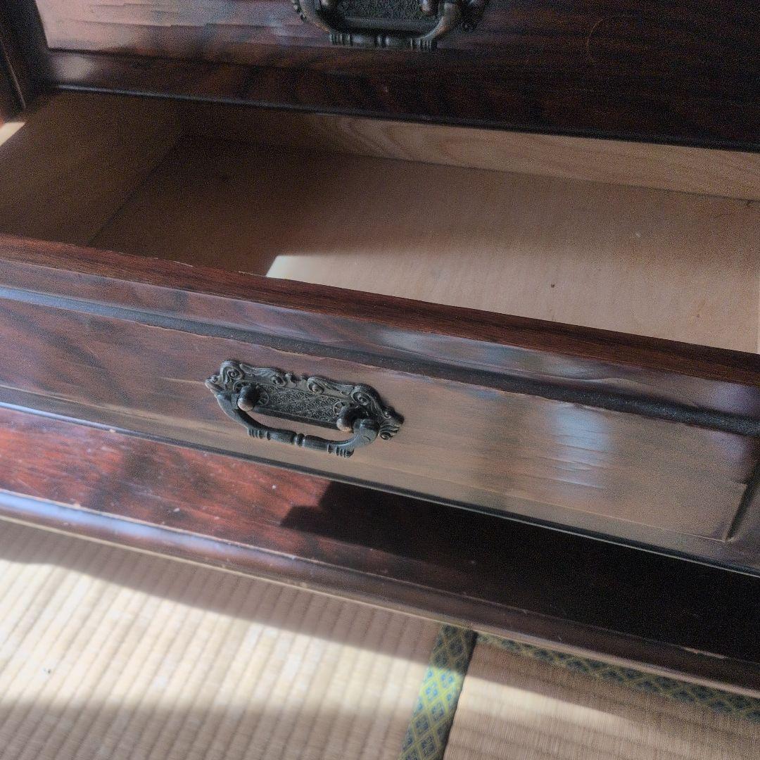 昭和レトロ 食器棚 収納棚 アンティーク 木製　高級　茶棚 茶箪笥　コレクション