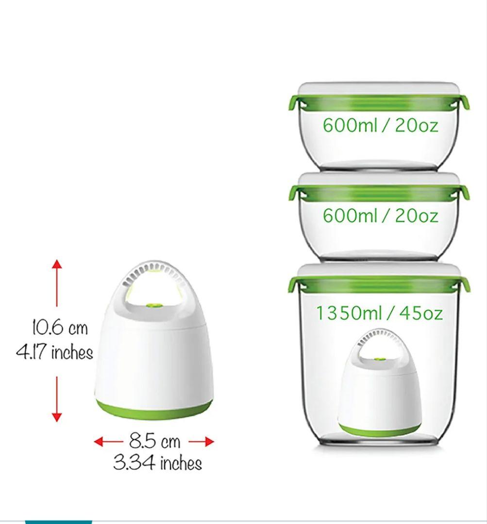 FOSA本体　真空コンテナ丸型 縦長型　高機能スライサー 新品お得９点セット