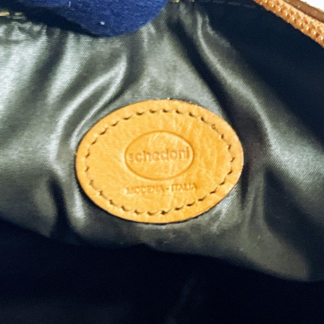 【希少品】Ferrari schedoni　レザーポーチ　トラベルバッグケース