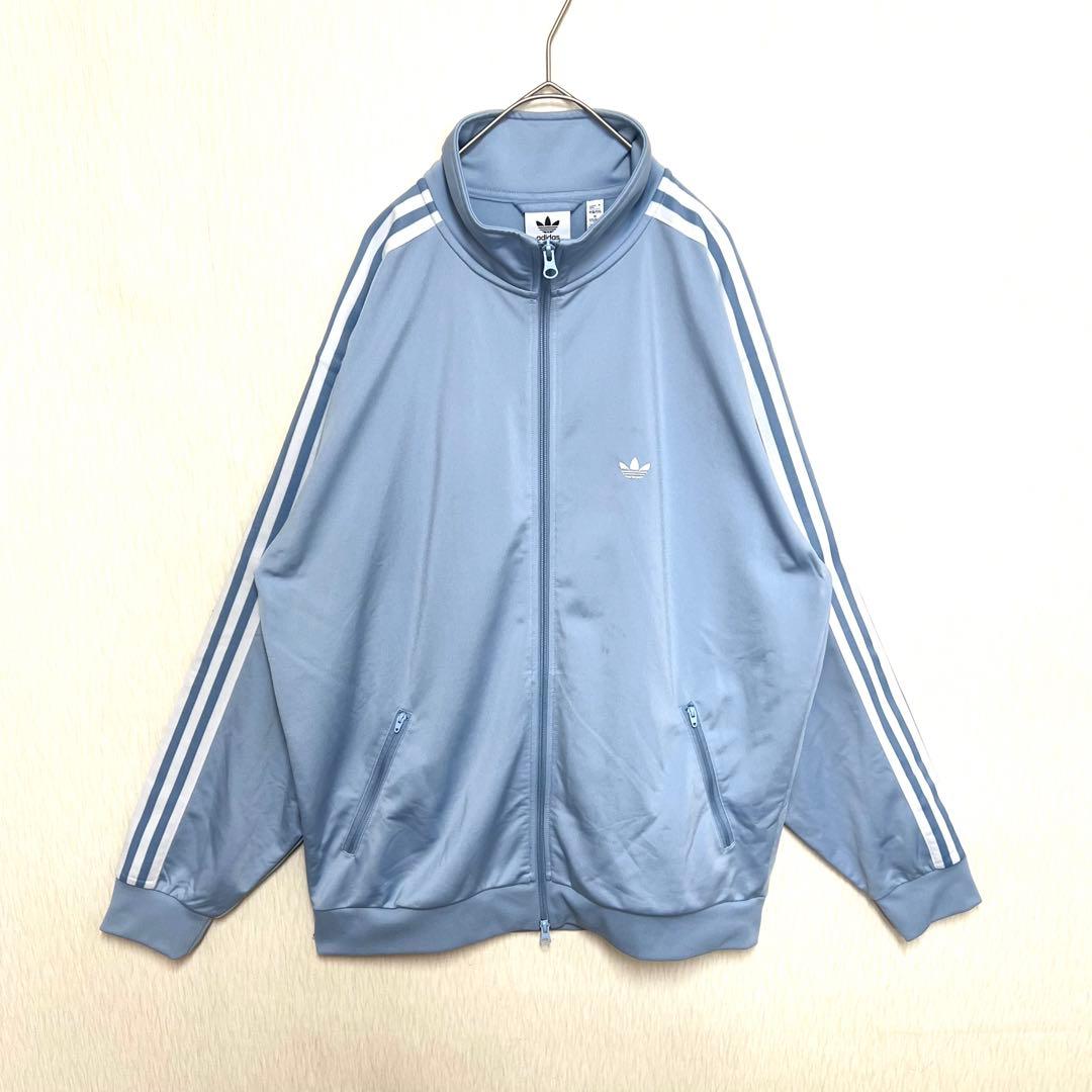 【あのちゃん着用同型同色‼️】 adidasベッケンバウアージャージ L 青 古着