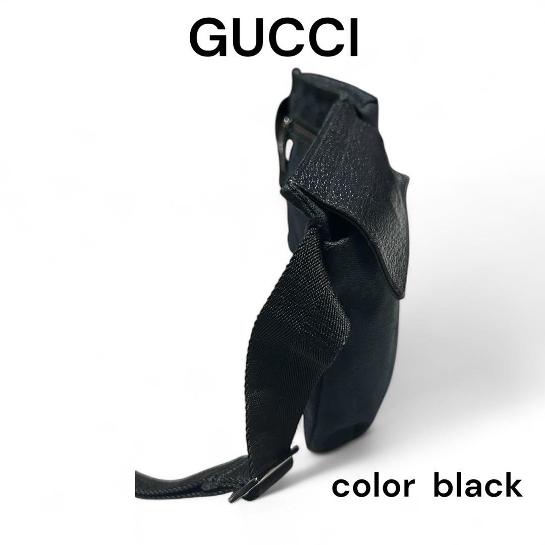GUCCI グッチ ボディバッグ ブラック GG柄　保存袋