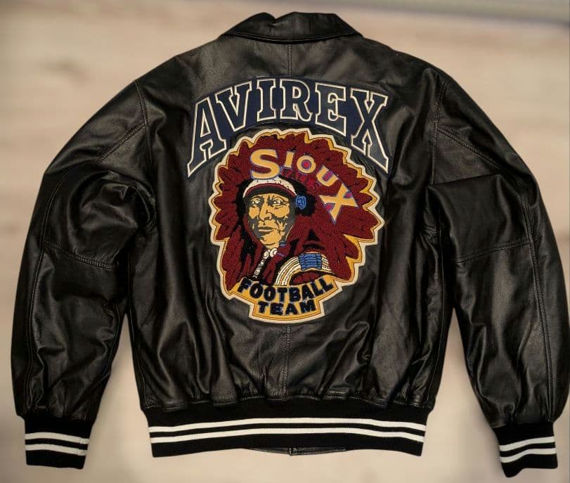 AVIREX オールレザー スタジャン