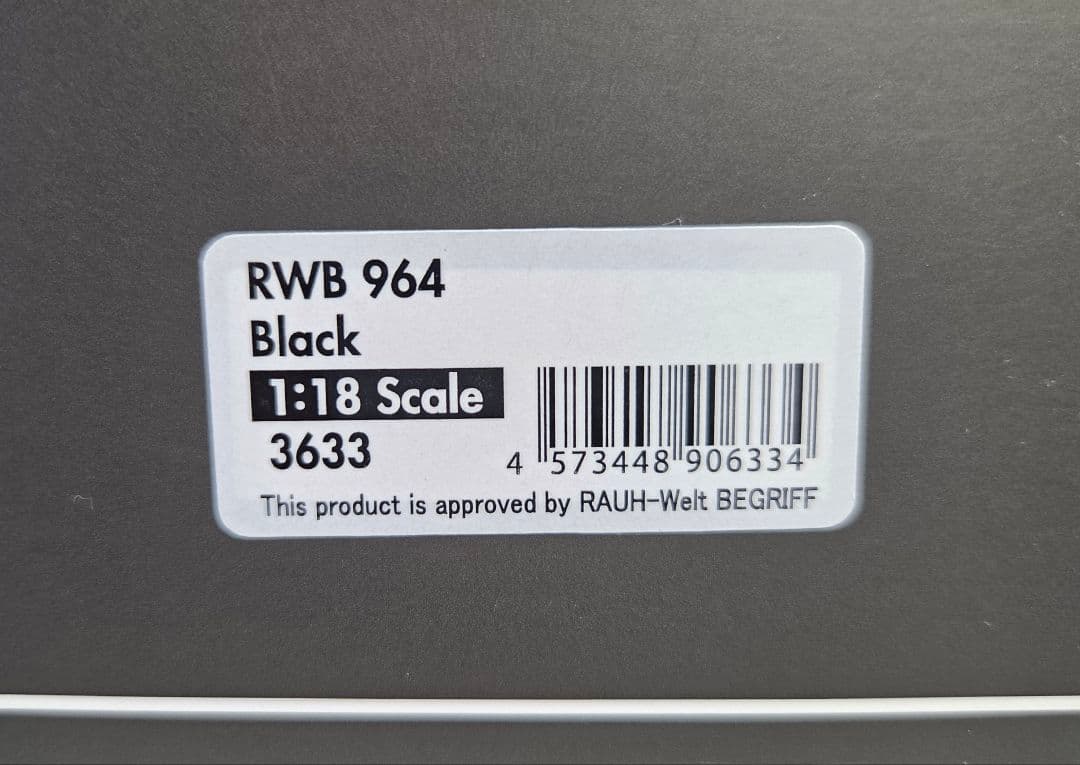 ミニカー 1/18 ignition model RWB 964 Black IG3633