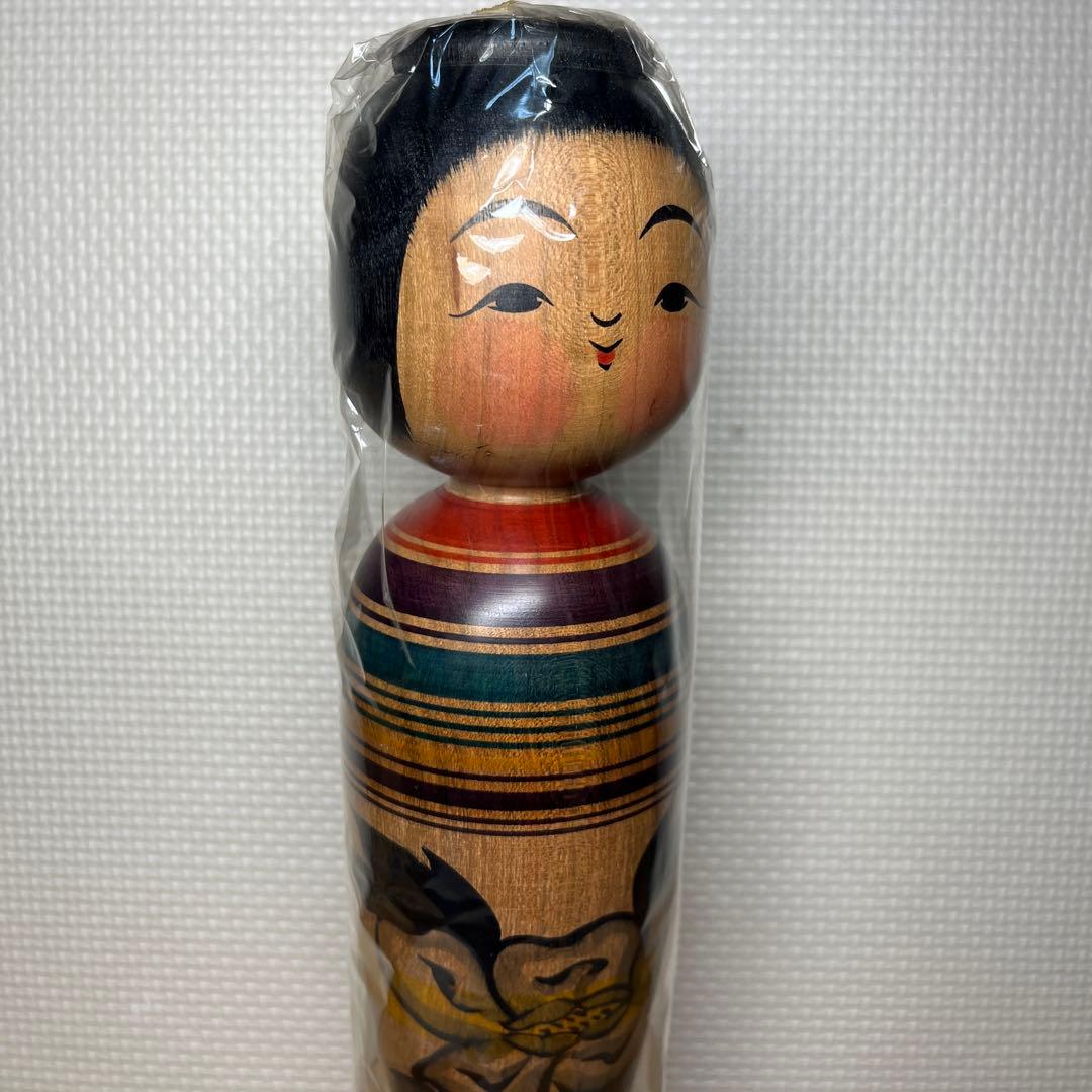 ⭕️津軽温湯こけし　山桜材　最上品　希少珍品　佐藤善二　名工盛秀太郎　佐藤佳樹　蟻