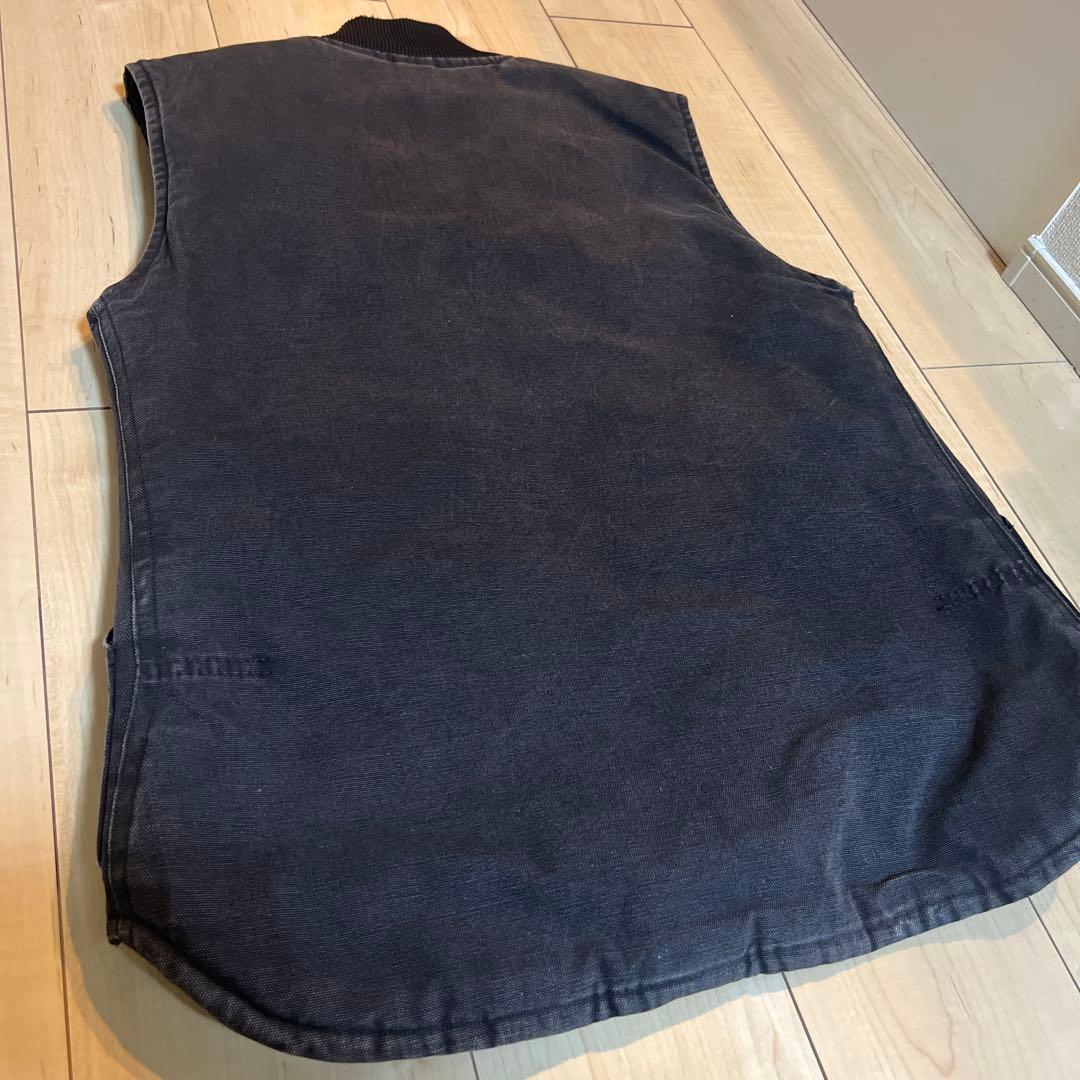 希少USA Carhartt カーハート ダックベスト Lフェードvintage