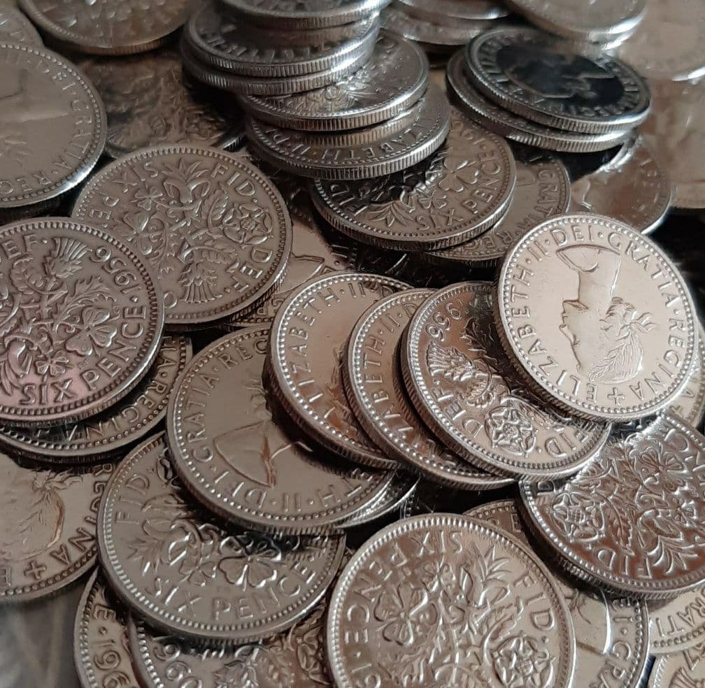 英国幸せのシックスペンス イギリス 40枚セットラッキー6ペンス ブリティッシュ