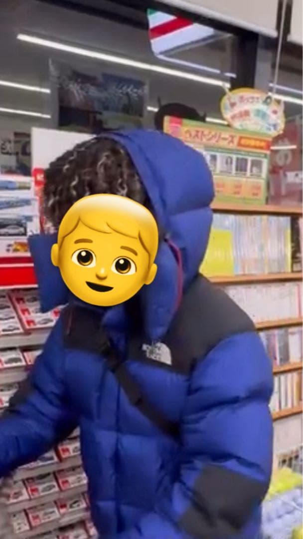 THE NORTH FACE ダウンジャケット 700 青　ヌプシ