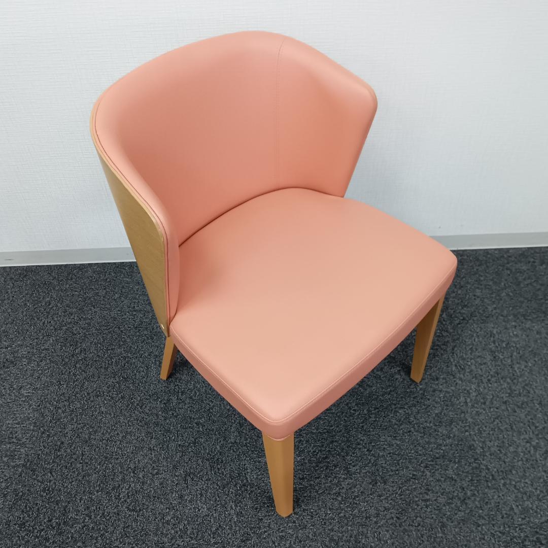 ★CRES／クレス★ZENON／ゼノン★ダイニングチェア★2脚セット★ピンク系★