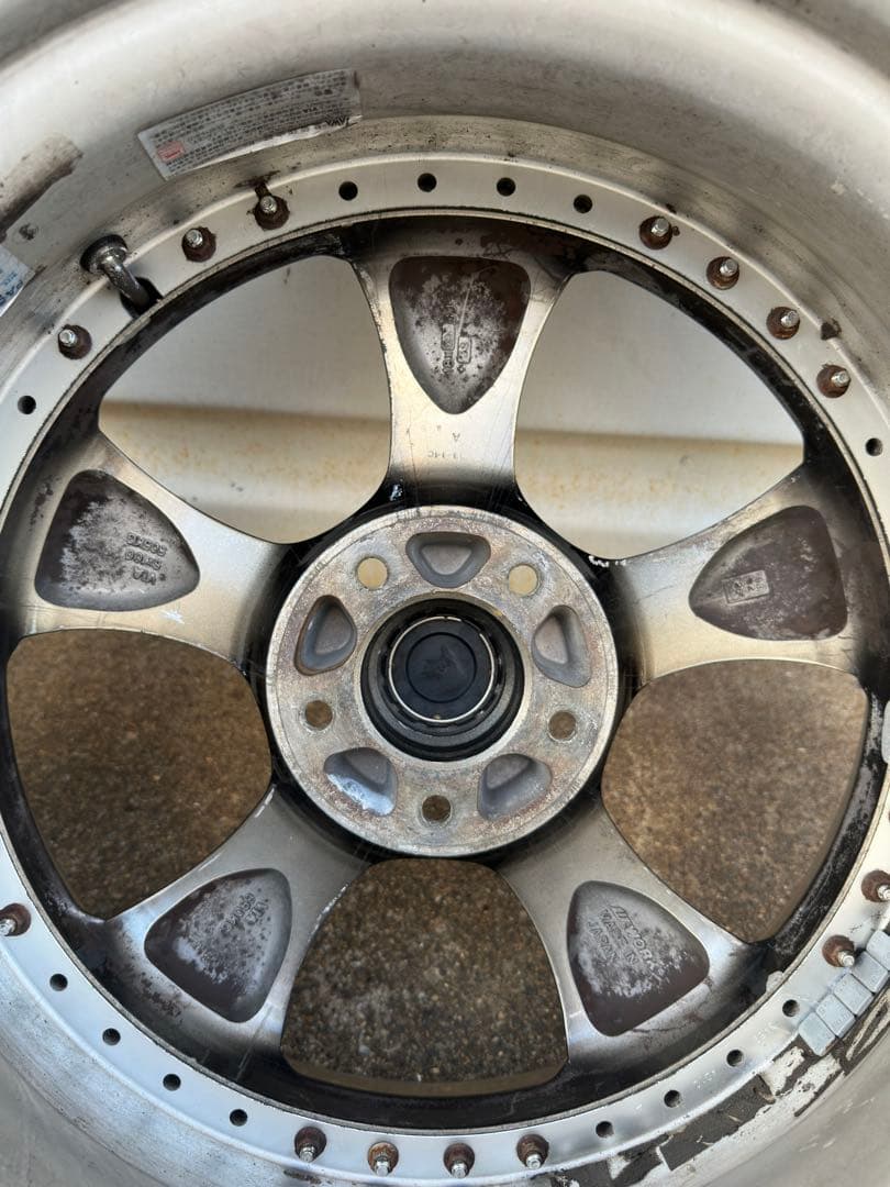 当時物work vs-kf 18インチ 9J＋38 114.3 シバタイヤ