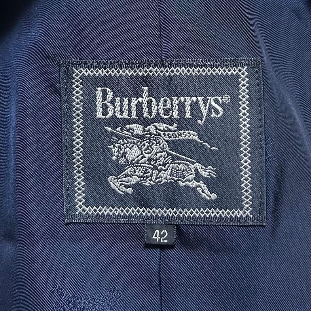 BURBERRYS バーバリー 紺ブレ ダブル テーラード ジャケット ウール