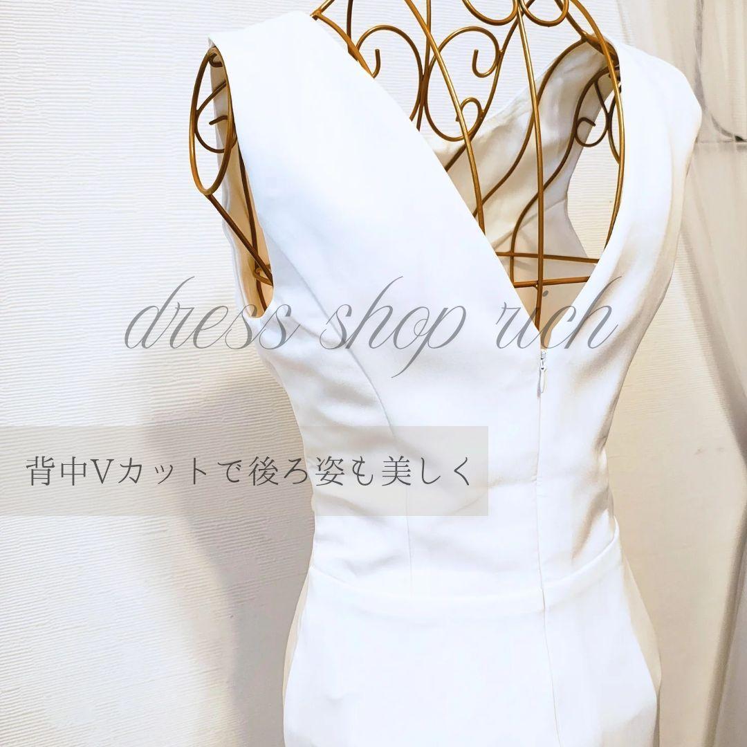 ウェディング　結婚式　前撮り　二次会　ソフトマーメイド　ノースリーブ　背中見せ