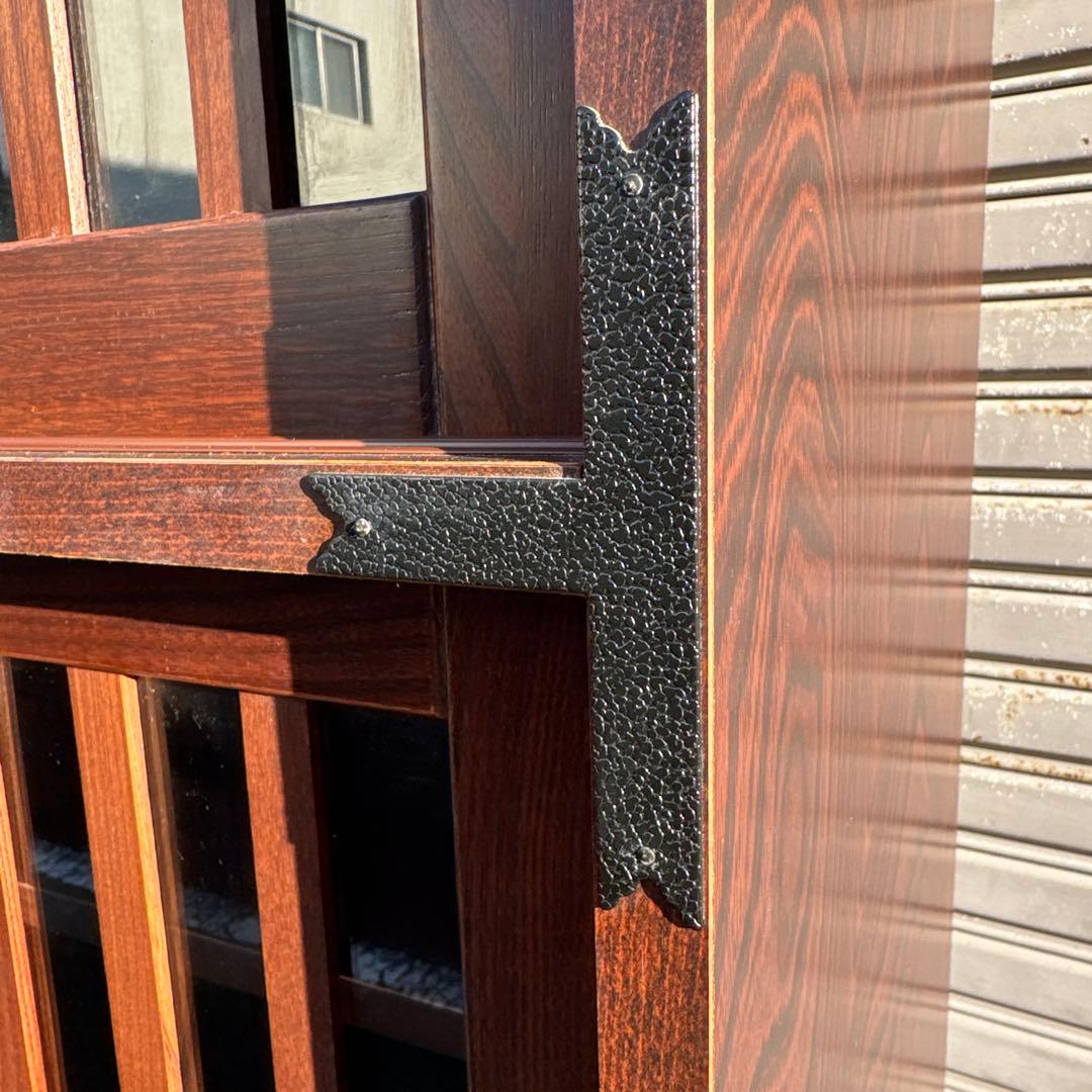 大川家具 ノダ工芸 けやき民芸 器棚 食器棚 高さ約180cm