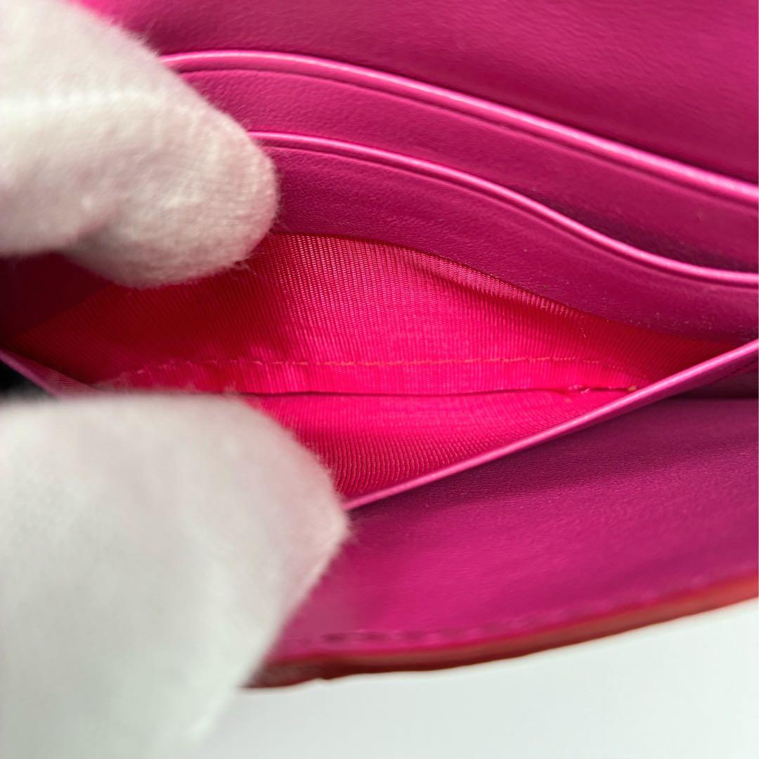 【箱付き】PRADA プラダ レザー ピンク 長財布 A1355A2