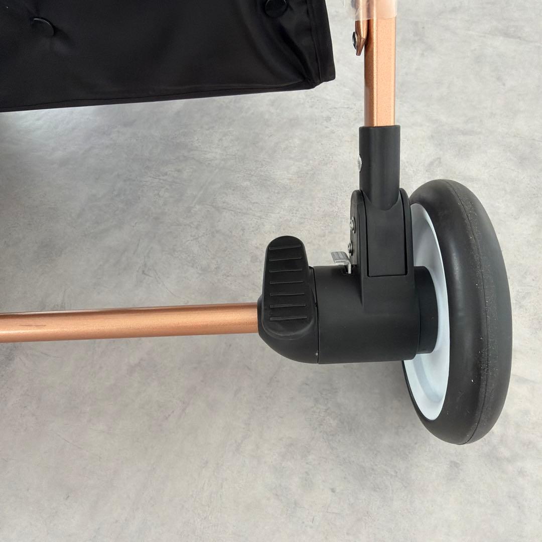 開封済み　未使用　ペットカート ブラック