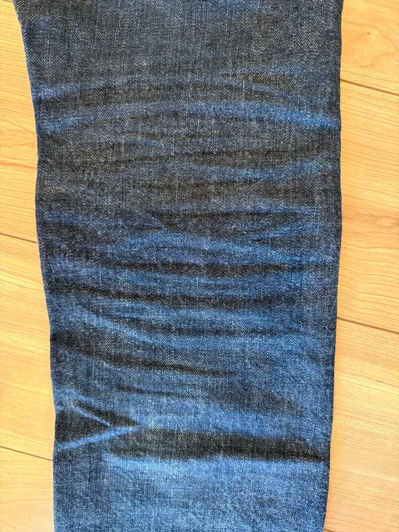 美品　フルカウント 1108 セルビッジ 濃紺 ストレート 革パッチ W27