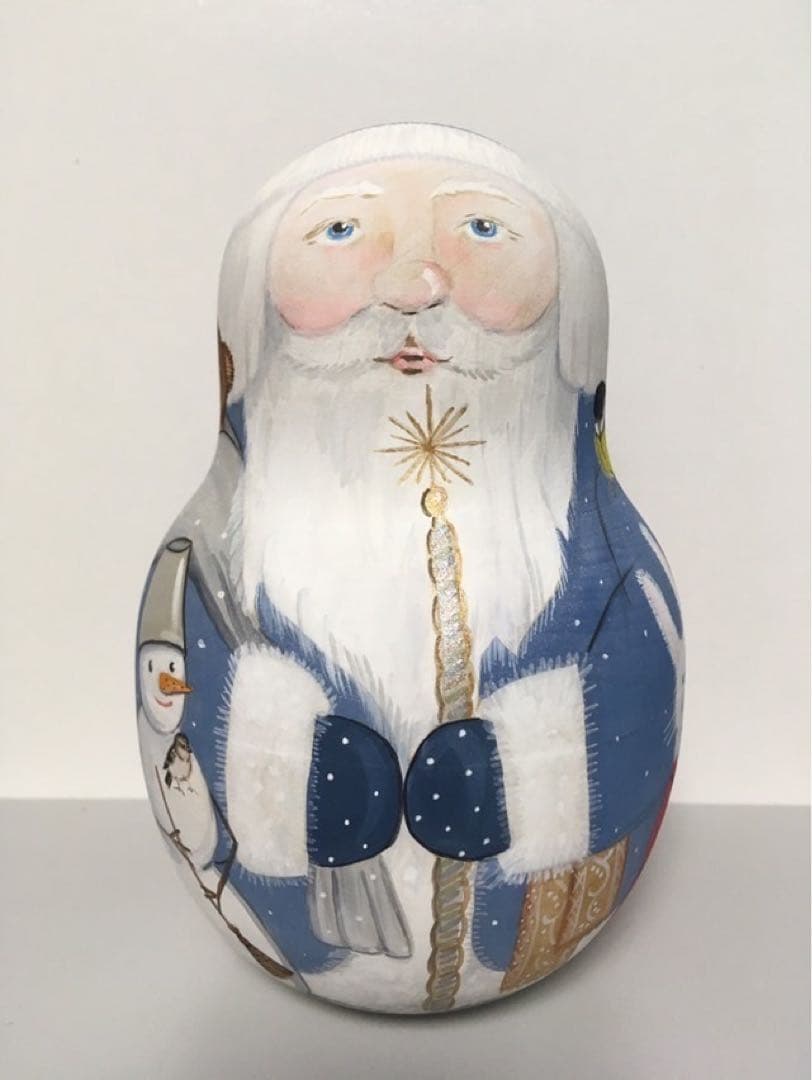 【みぃ】北京オリンピック羽生結弦マトリョーカ&青のサンタ起き上がりこぼし♪