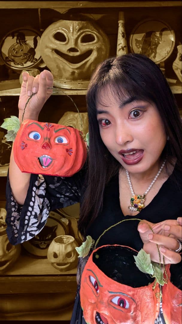 ヴィンテージハロウィン30〜40s復刻　Jack-o'-lantern Cの子