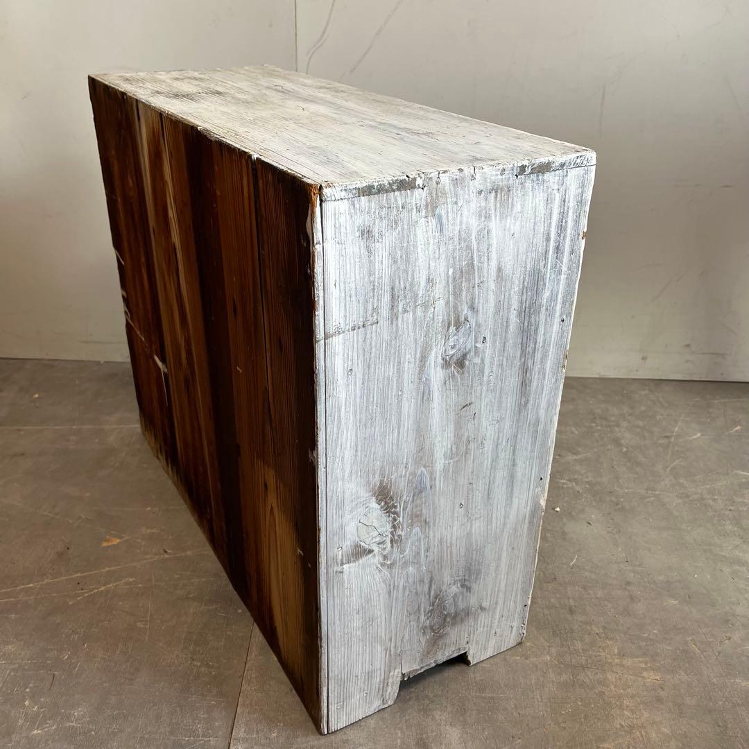 アンティーク シャビーシック 無垢材 飾り棚 オープンシェルフ レトロ ホワイト