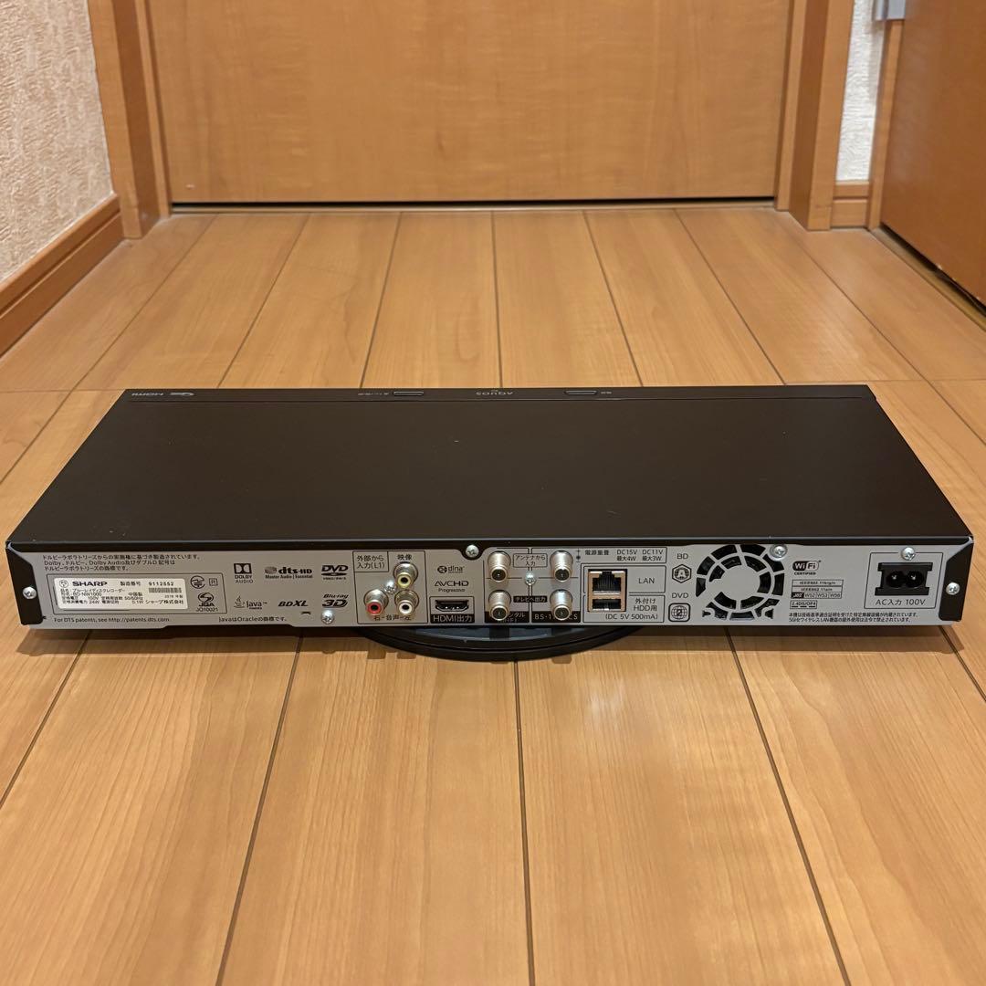 SHARP AQUOS BD-NW1000 1TB 2番組同時録画
