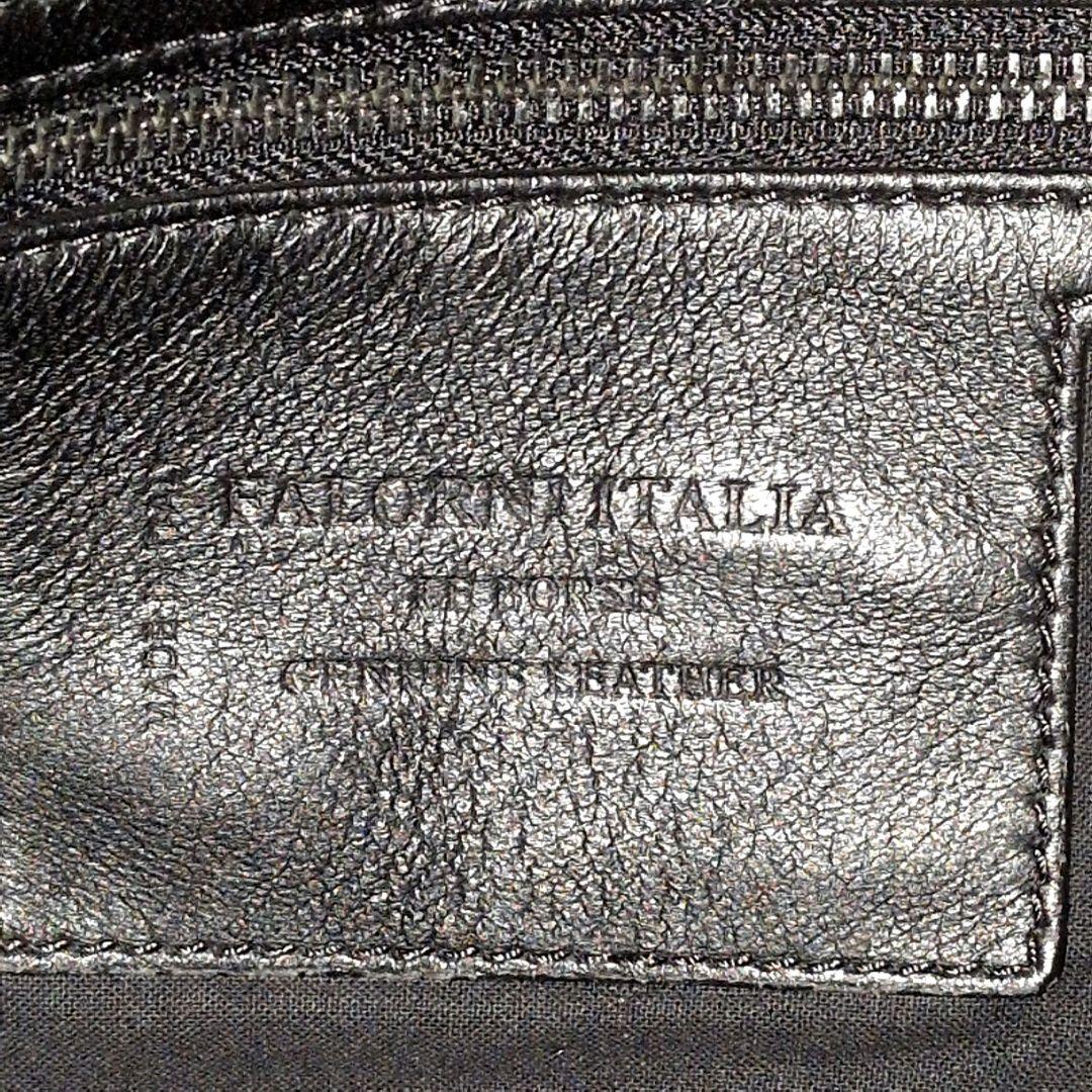 【希少 A4◎】ファロルニ　リュック　イントレ　メッシュ　ビジネス　レザー　黒