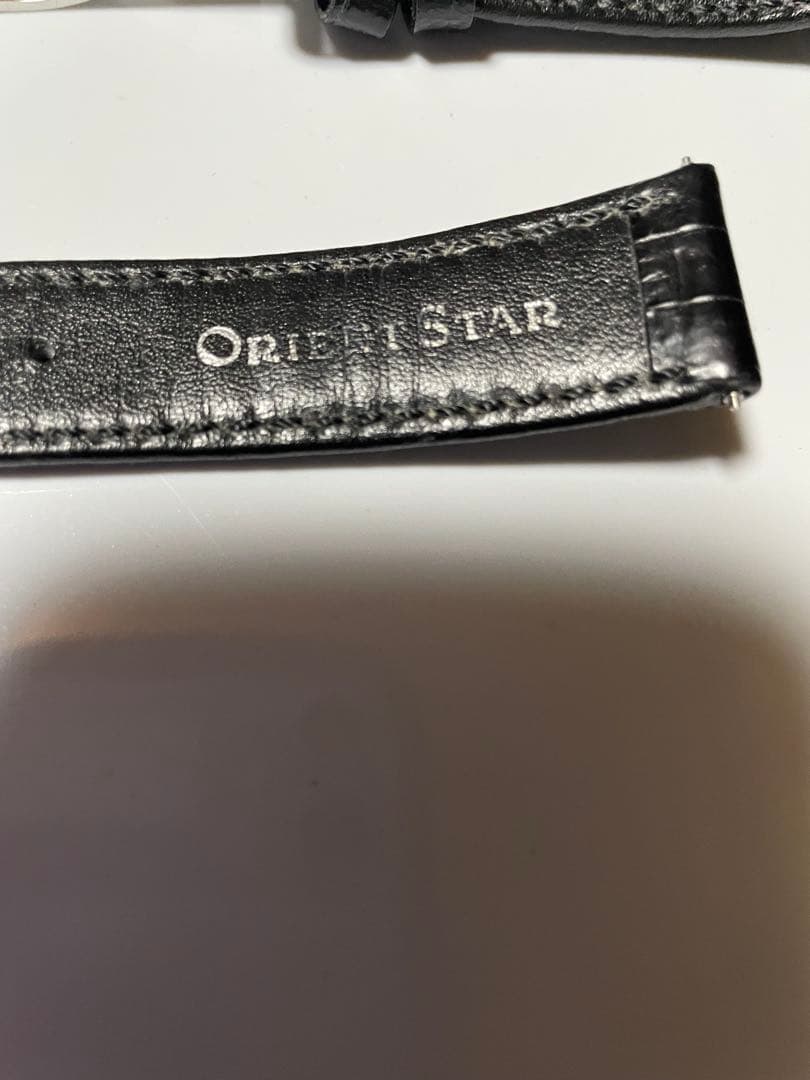 オリエントスター純正 レザーベルト 黒　(20ミリ)