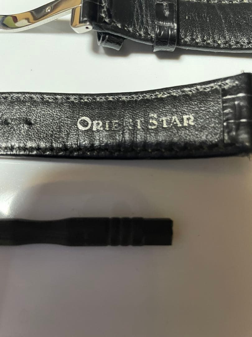 オリエントスター純正 レザーベルト 黒　(20ミリ)