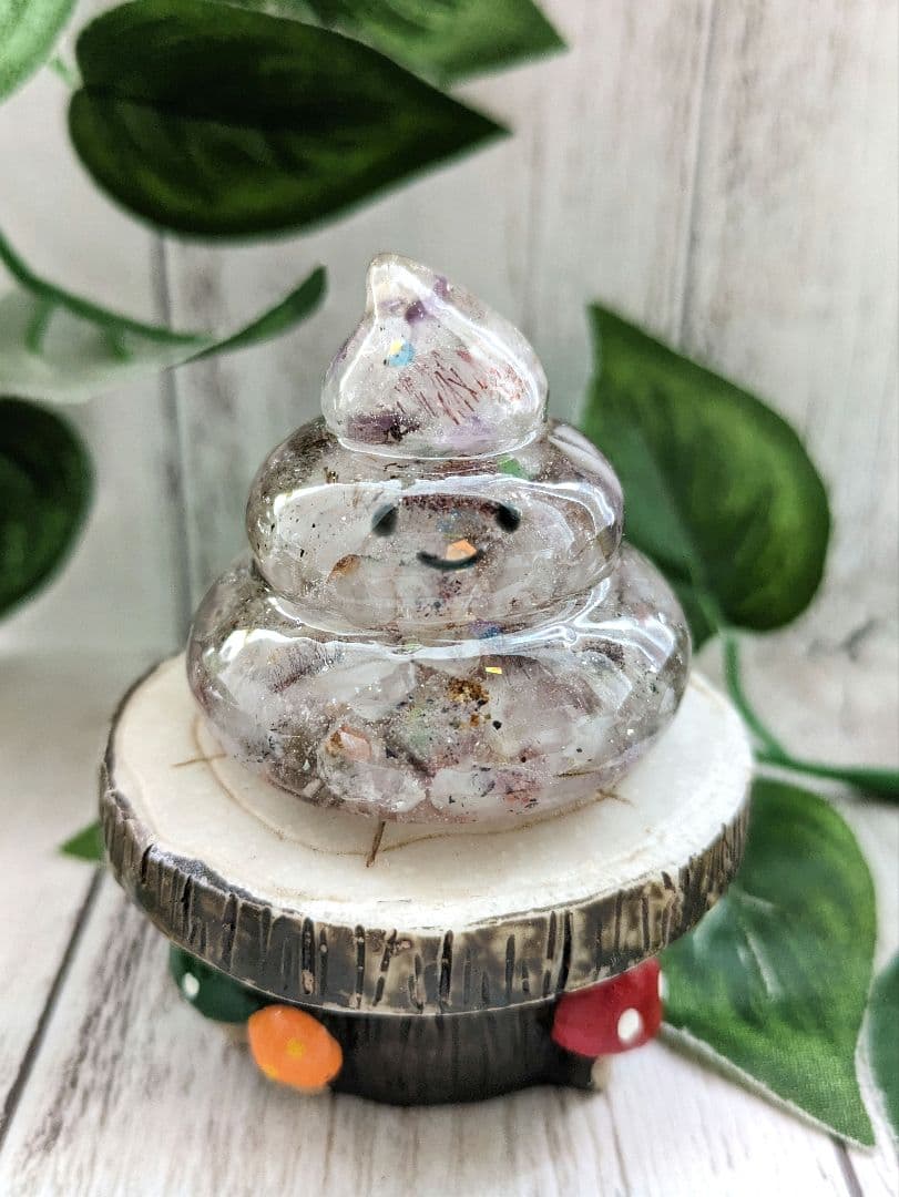 【やま】ひまわりカラーのお花ちゃん形オルゴナイト☆他８点