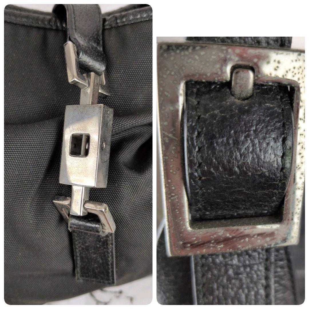 【人気モデル】グッチ☆ジャッキー　ワンショルダー　ナイロン　レザー　バッグ