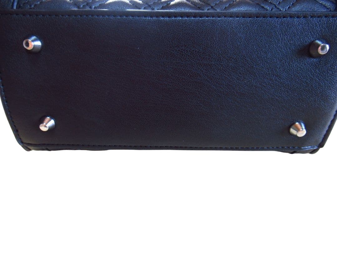 GYDA GG ストーンキルティングBOX BAG キルティングバッグ 黒