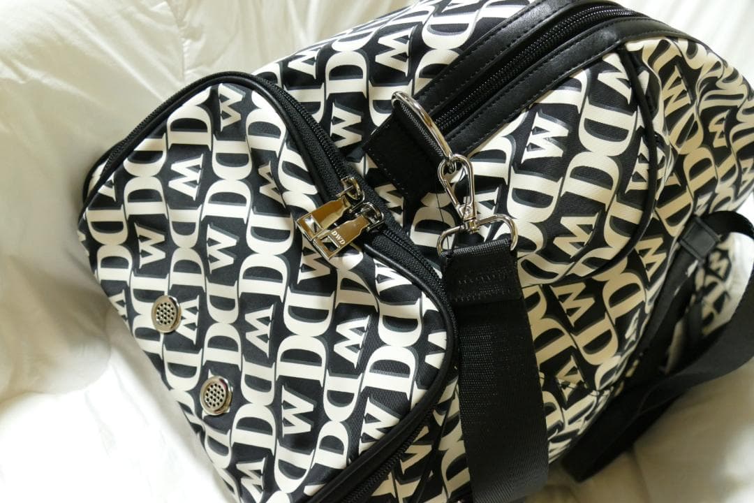 ★新品★ダンスウィズドラゴン★モノグラムプリントボストンバッグ★BK