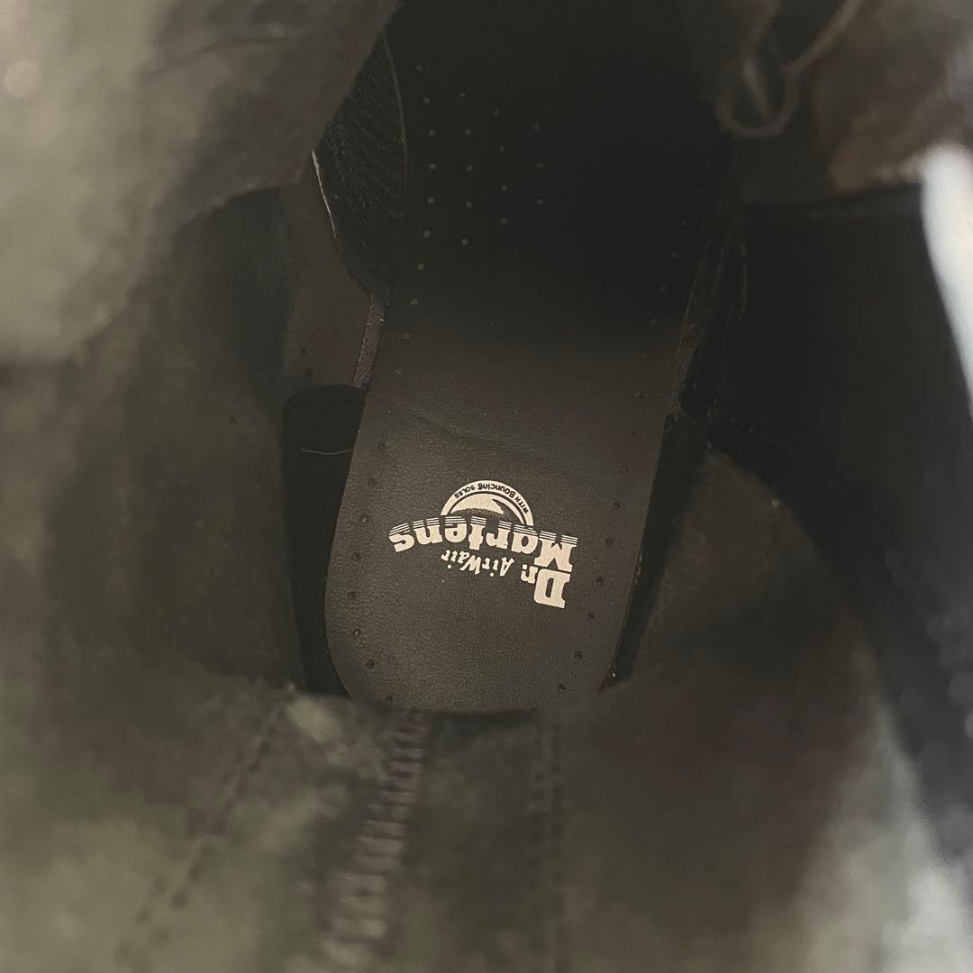 【24.0】ドクターマーチン ZIP 8ホールブーツ 日本限定 ホワイトステッチ