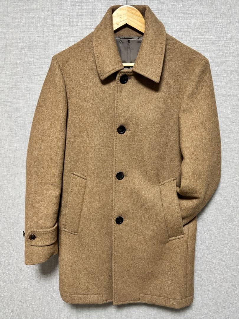 【美品】SHIPS／シップス　ダブルフェイスメルトンカーコート