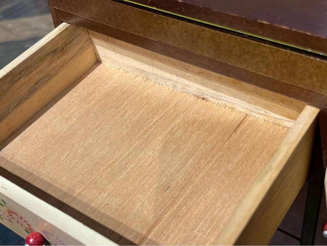 希少 花柄 小物入れ 昭和レトロ 当時物　　インテリア レトロポップ