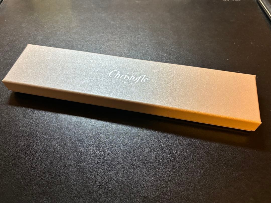 新品・未使用 Christofle 赤と黒の箸セット