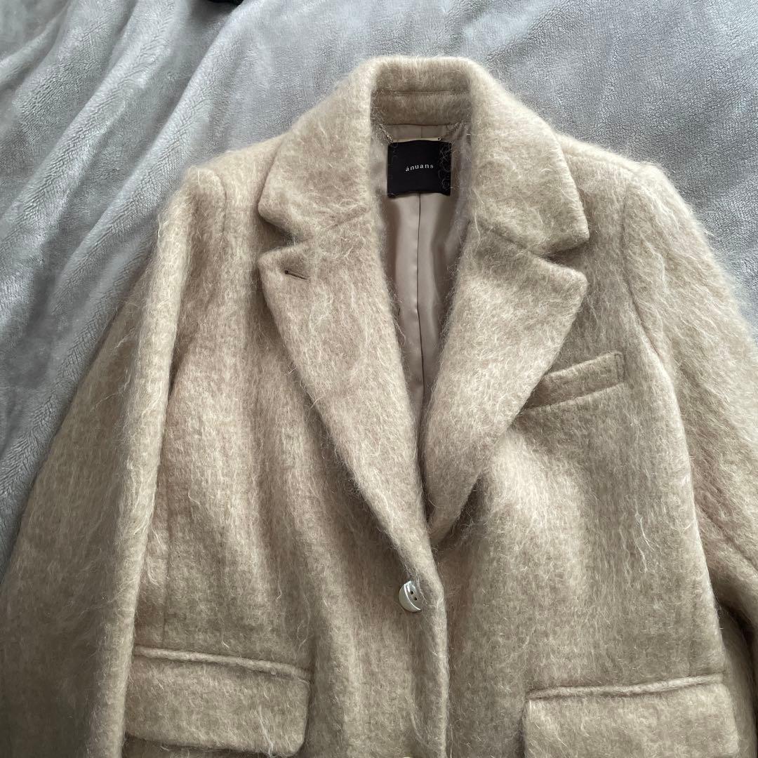 ánuans モヘアシャギーテーラードジャケット