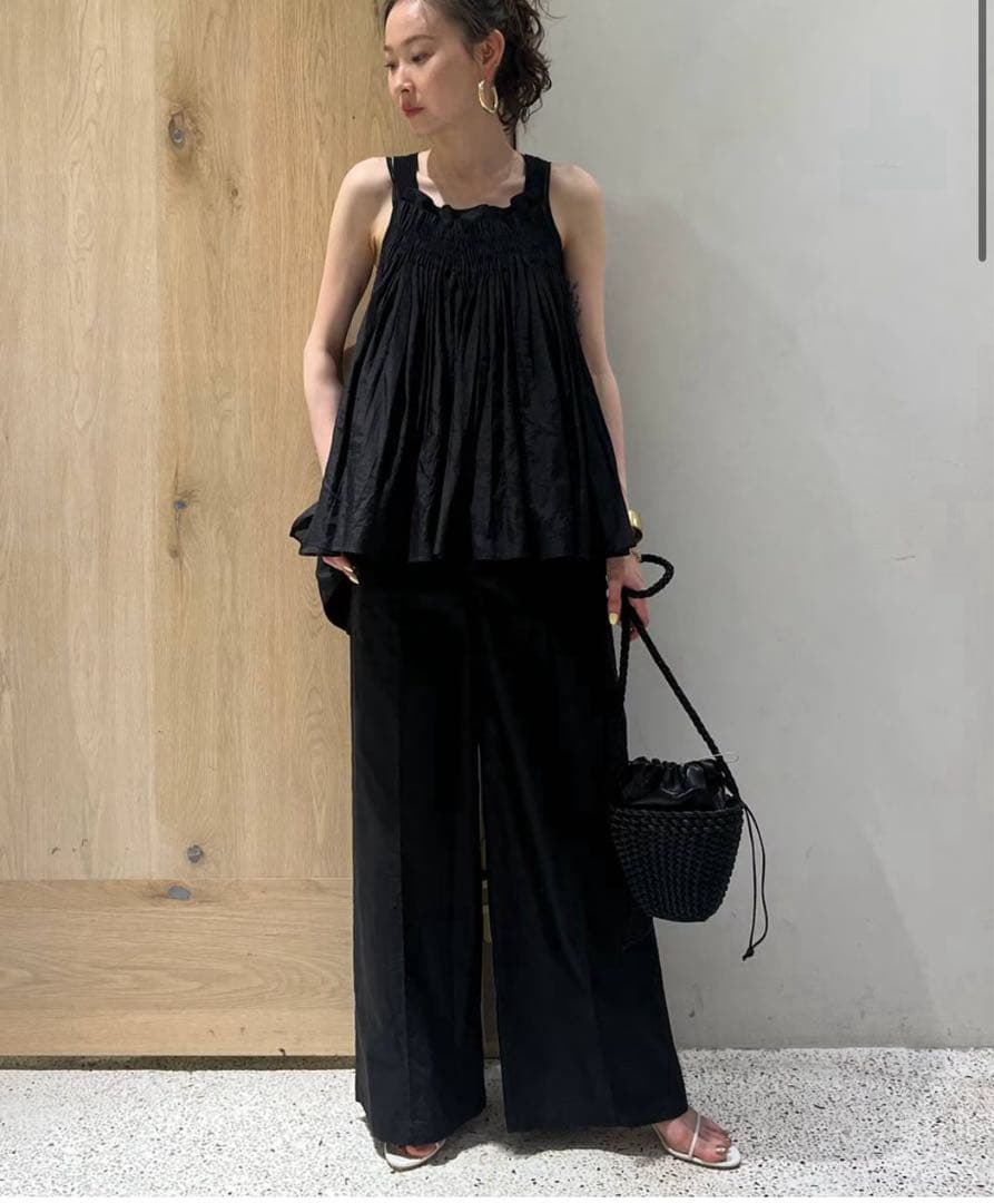 Curensology⭐︎コットンシルクギャザーキャミソール〔金子綾さん紹介商品〕