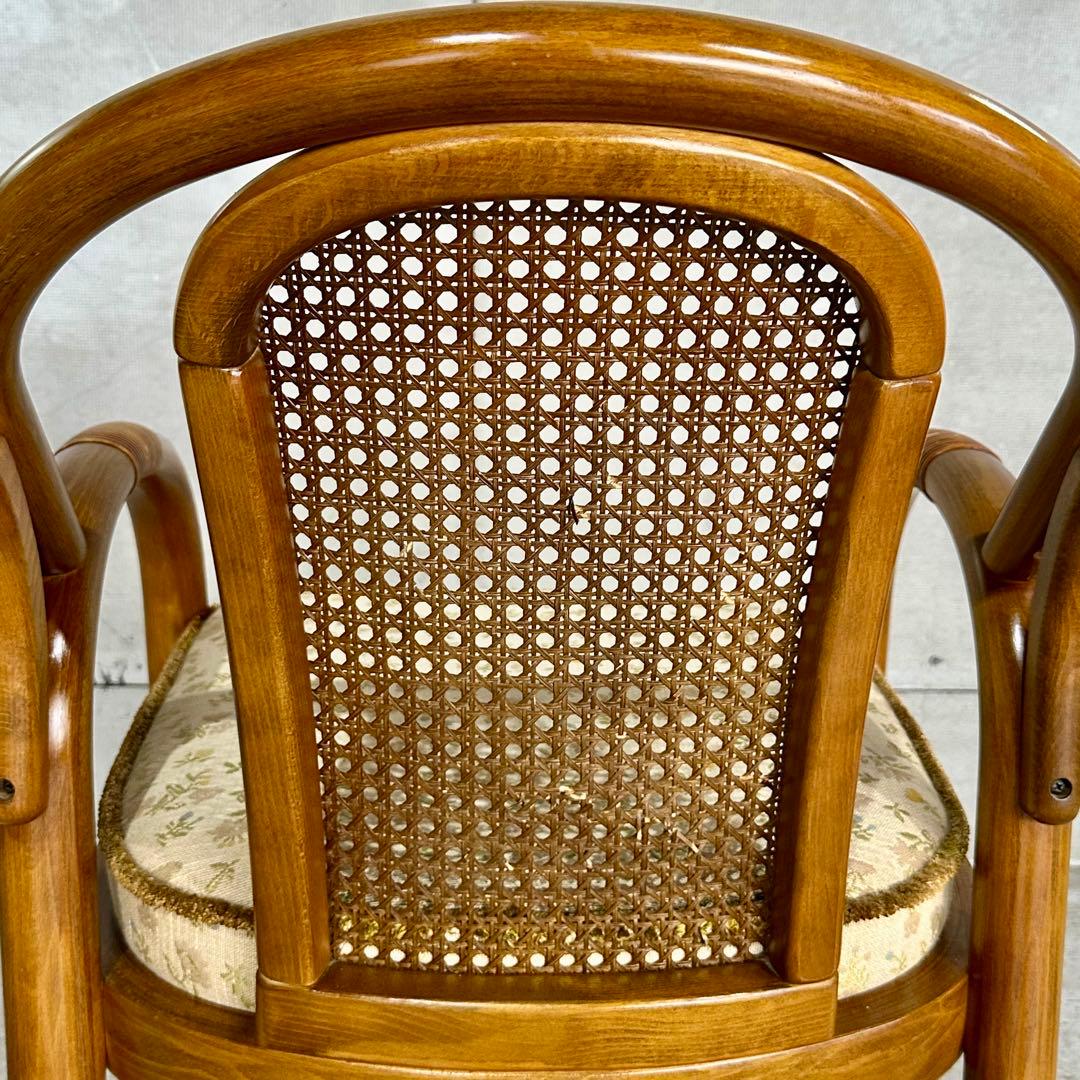 ✿昭和浪漫✿カリモク ラタンバック アームチェア パーソナルチェア